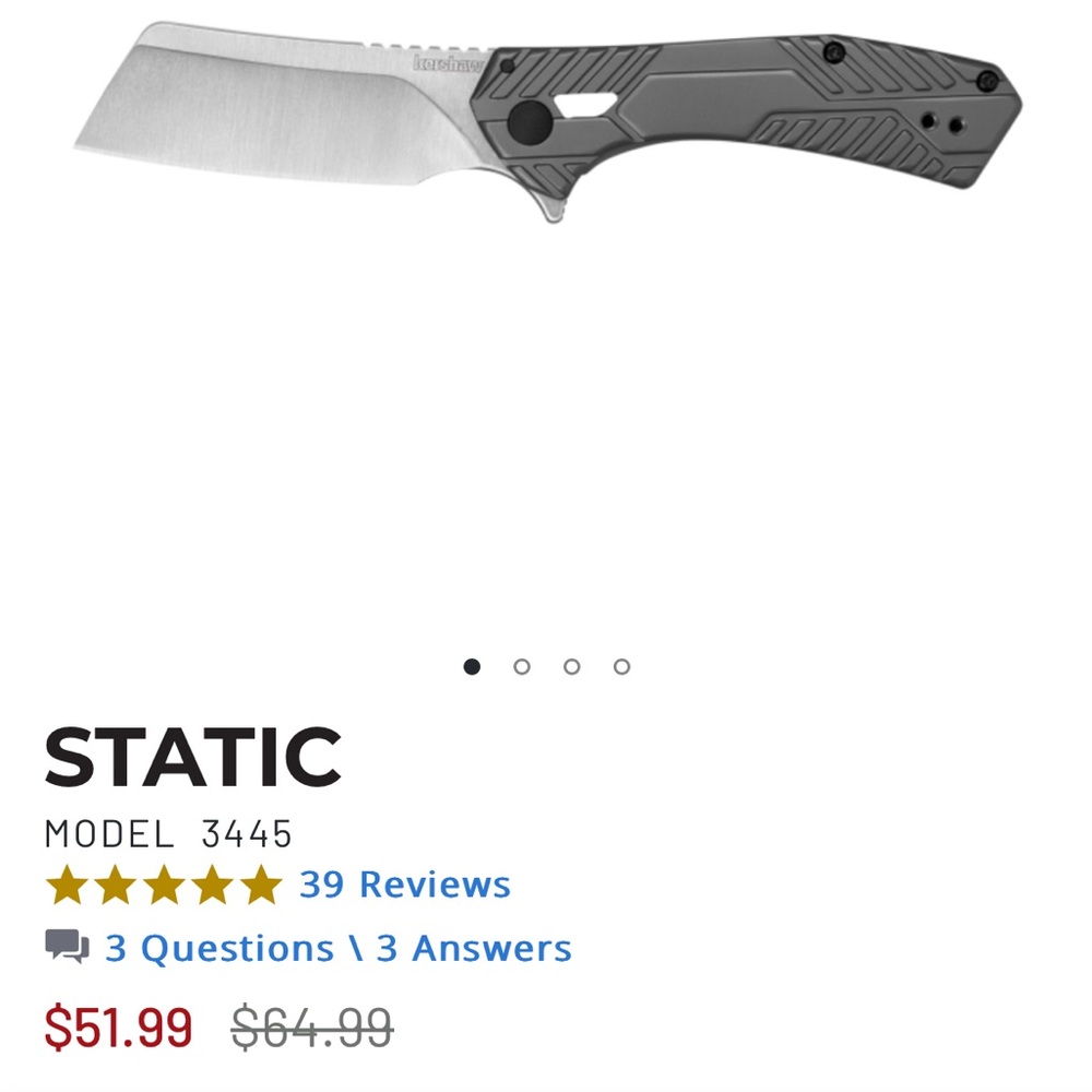 Kershaw Static Model 3445 Knife